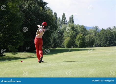 Lady golf swing stock photo. Image of golf, drive, driver - 2999952