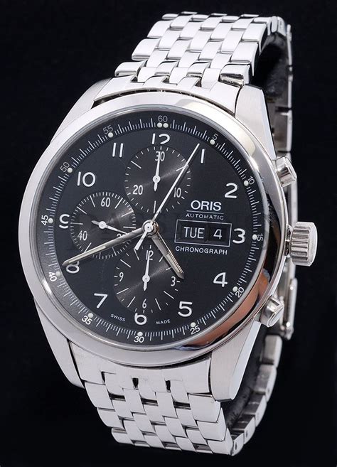 Oris Classic "XXL" Chronograph in steel | Passions Watch Exchange ...