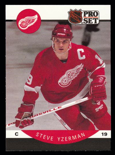 Steve Yzerman # 79 - 1990-91 NHL Pro Set Hockey | Steve yzerman, Nhl, Hockey