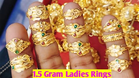 What is the price of 2 gram gold ring? || Ring designs in gold for female - YouTube