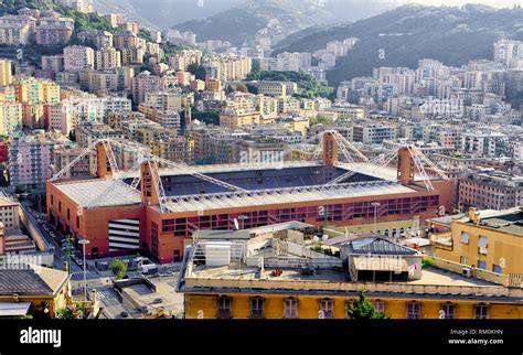 view of the football stadium Luigi Ferraris of Genoa, Italy Stock Photo ...