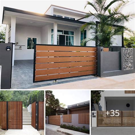 Get Inspired: 35 Stunning Fence and Gate Designs Featuring Wooden Slats