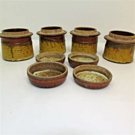 KENNETH FERGUSON POTTERY signed - 4 pottery jars & Lids -1960's - 1970's £654.14 - PicClick UK