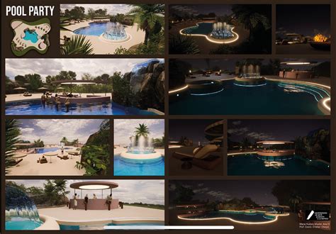 Pool Party - swimming pool complex design on Behance