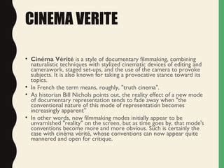 Cinema verite | PPT