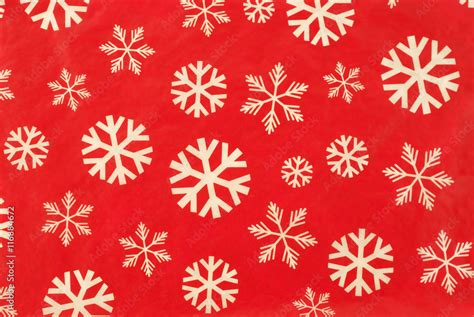 Retro Christmas Wallpaper. Vintage christmas wallpaper with snow flakes. Stock Photo | Adobe Stock