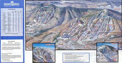 1991-92 Mount Snow Trail Map - New England Ski Map Database - NewEnglandSkiHistory.com