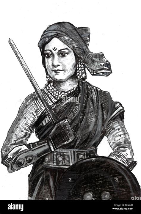 Rani lakshmibai sketch, jhansi, madhya pradesh, india, asia Stock Photo: 90208978 - Alamy