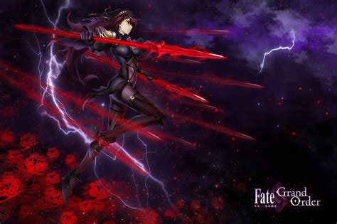 long hair, Violet hair, Red eyes, Power armor, Armor, Bodysuit, Fate Grand Order, Fate Series ...