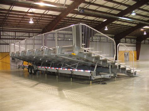 Mobile Grandstand Bleachers for the town of Chilliwack, British Columbia