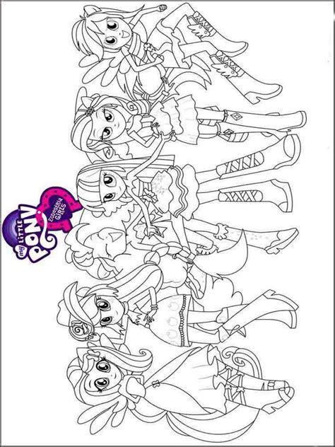 Equestria girls coloring pages