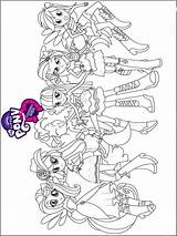 Equestria girls coloring Pages sketch template
