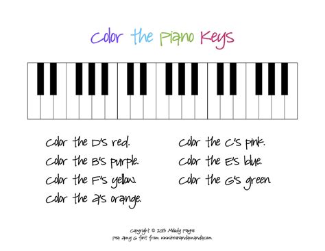 Piano Keys Printables