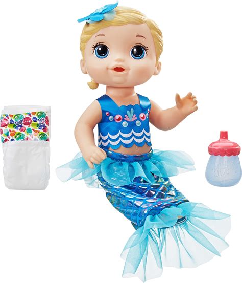 Baby Alive Shimmer 'n Splash Mermaid (Blonde Hair) Brown/a | eBay