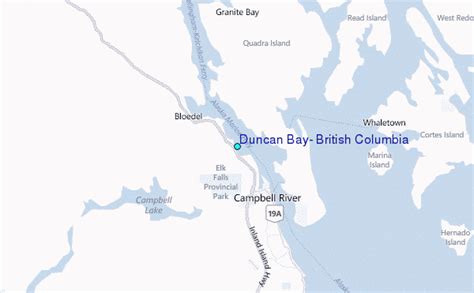 Duncan Bay, British Columbia Tide Station Location Guide