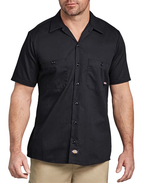 Short Sleeve Industrial Cotton Work Shirt | Mens Shirts | Dickies