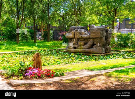 Parc de Bercy is a large and varied park in Paris, France Stock Photo ...