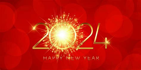 Happy New Year banner with golden firework design 29243787 Vector Art ...