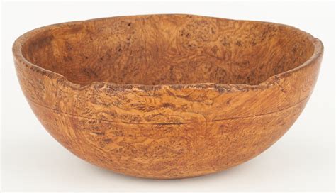 Lot 180: Large 19th Century Burl Wood Bowl, 14" | Case Auctions