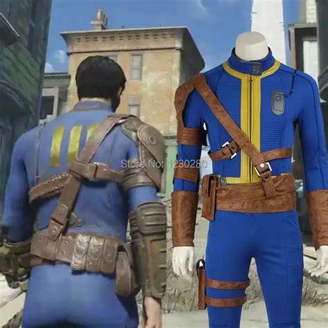 PC Game Fallout 4 Nate Costume Cosplay Adult Men Male Sole Survivor ...