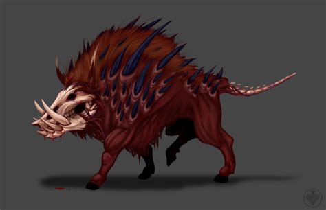 ArtStation - Demon Pig, Spades 99 Creature Design, Pig, Demon, Spade ...