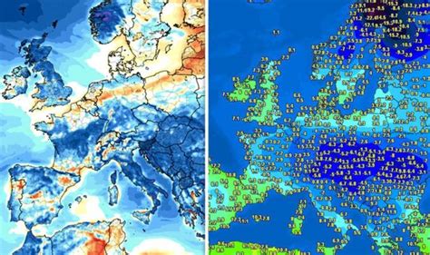 Europe weather MAP: Destructive frost from Italy moves across continental Europe | Weather ...