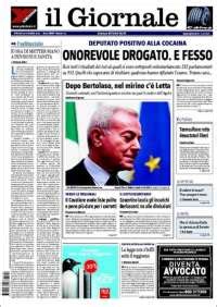 Newspaper il Giornale (Italy). Newspapers in Italy. Friday's edition, February 19 of 2010 ...