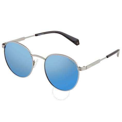 Polaroid Blue Round Sunglasses PLD2053S06LB51 762753977861 - Sunglasses - Jomashop