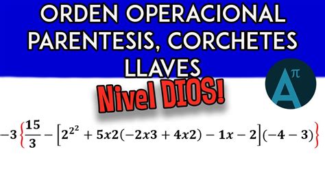 Operaciones Combinadas con Paréntesis Corchetes Llaves Y Potencias NIVEL DIOS - YouTube