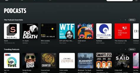 Podcasts, Now on Amazon Music