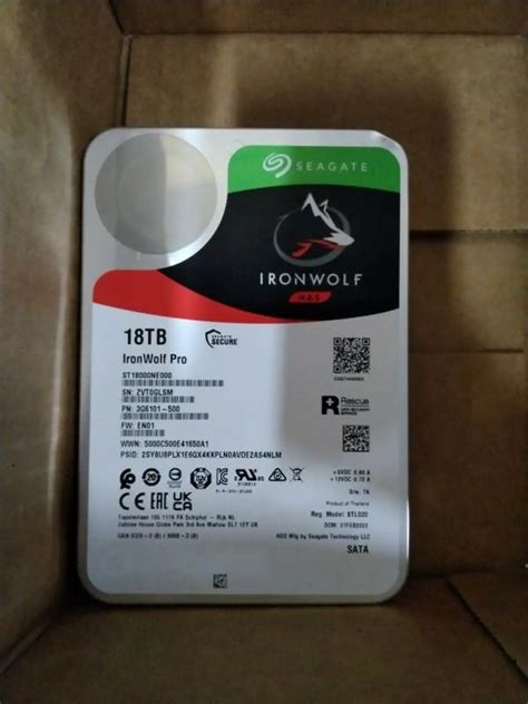 Seagate IronWolf Pro 18TB NAS Internal Desktop Hard Drive | AllSurplus ...