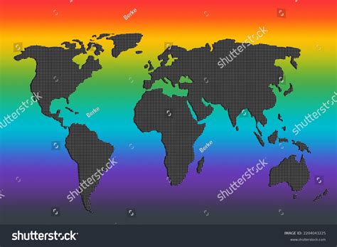 World Map Design Earth Continents Map Stock Illustration 2204043225 ...