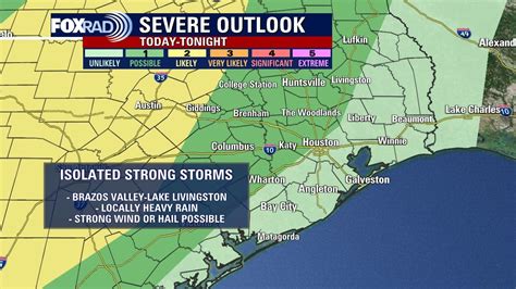 Houston weather: Isolated strong to severe storms possible in southeast ...