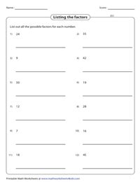 Listing Multiples Of A Number Worksheet - Math Facts Worksheets 2nd Grade