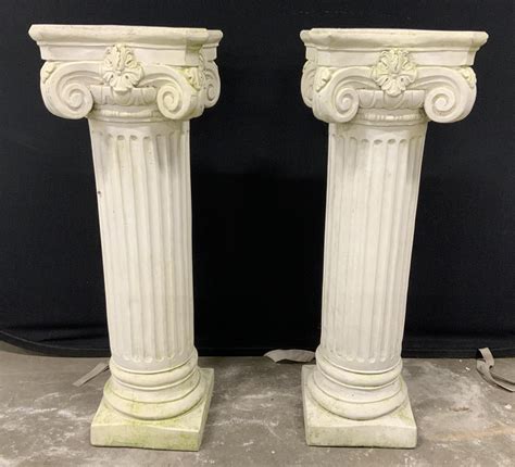 Sold Price: Pair Large Carved Stone Columns - December 3, 0120 10:00 AM EST