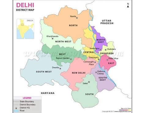 Districts Map Delhi | Map, Delhi map, Geography map