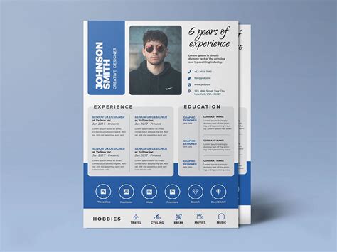 Free Resume Template in A4 Paper Size