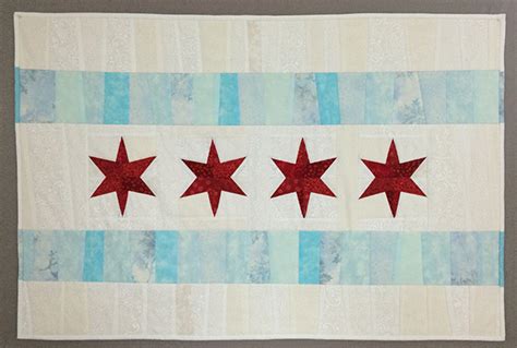 Chicago Flag – Fine Art of Fiber