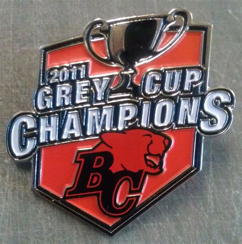 CFL 2011 GREY CUP CHAMPIONS BC LIONS LAPEL PIN | eBay