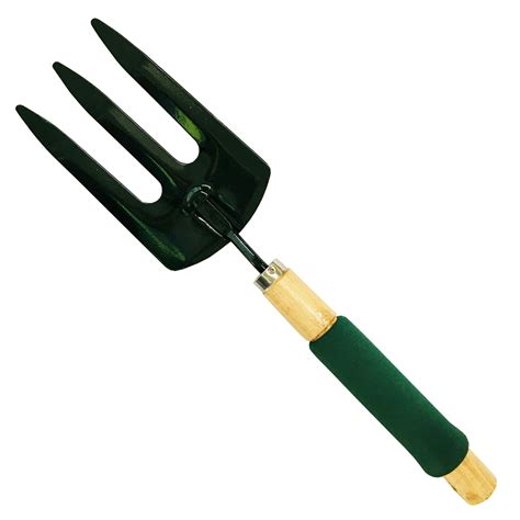 13.5 Inch Universal Tool Wooden Steel Handheld Garden Fork Tool - Walmart.com - Walmart.com