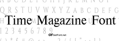 Time Magazine Font - Download Now! - GetFont