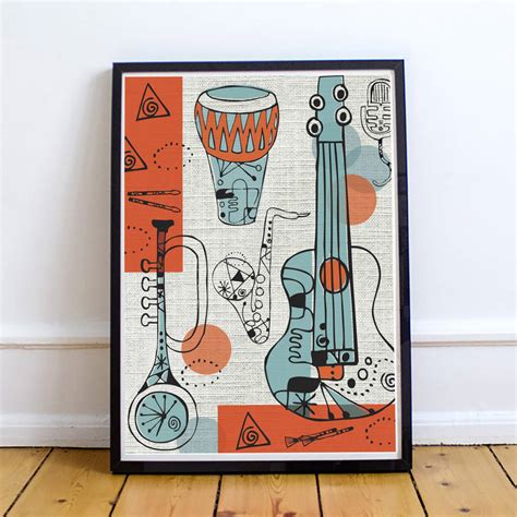 Abstract Music Print By Rocket 68