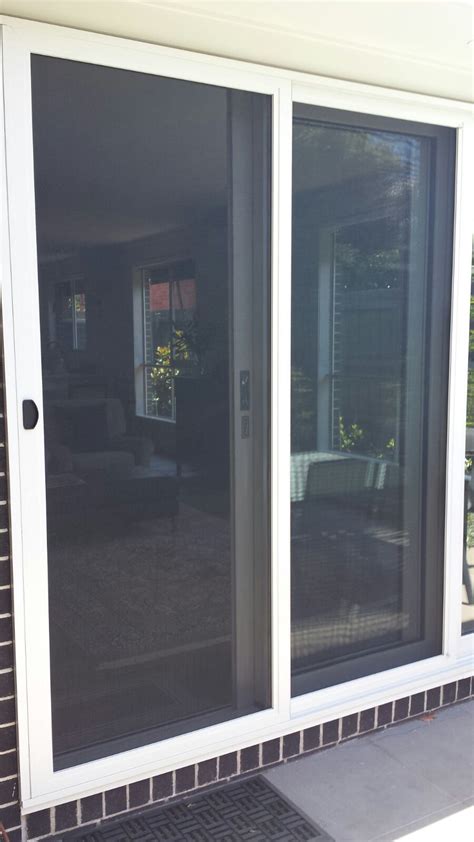 Aluminium frame fly screen sliding door with aluminium tuff mesh installed in Mordialloc ...