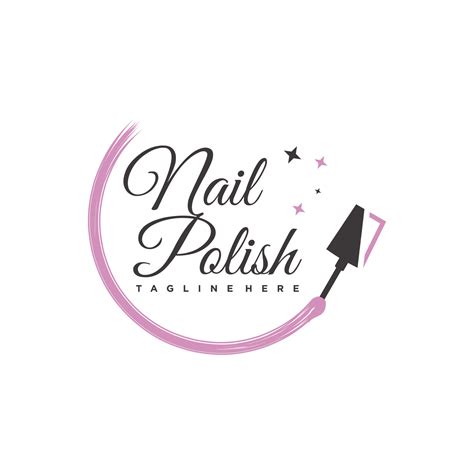 Nail polish logo icon with modern creative and unique concept design Premium Vector 12915185 ...