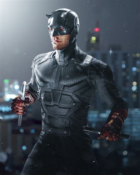 ArtStation - Daredevil Black and red suit