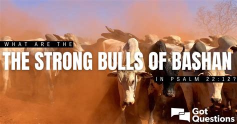 What are the strong bulls of Bashan in Psalm 22:12? | GotQuestions.org