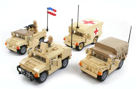 Humvee Group Shot | Lego military, Lego truck, Lego war