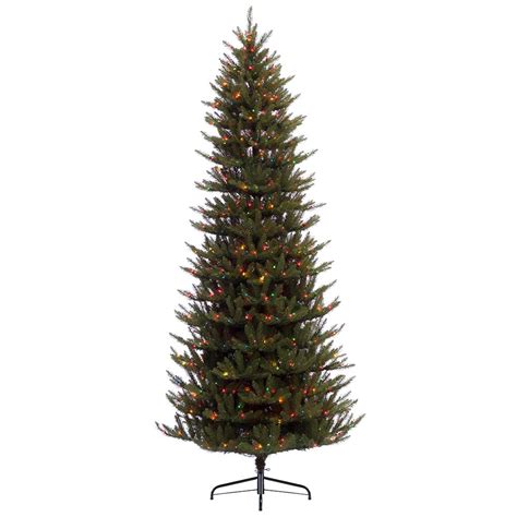 Puleo International 9 ft. Pre-Lit Incandescent Slim Fraser Fir ...