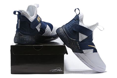 Nike LeBron Soldier 12 “Witness” White/Midnight Navy-Mineral Yellow ...