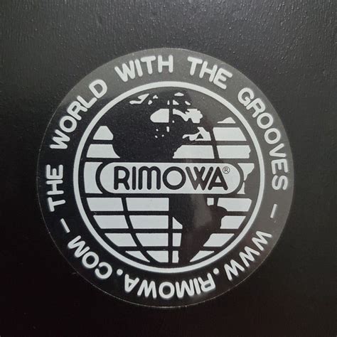 Rimowa logo sticker (white), Hobbies & Toys, Travel, Luggage on Carousell